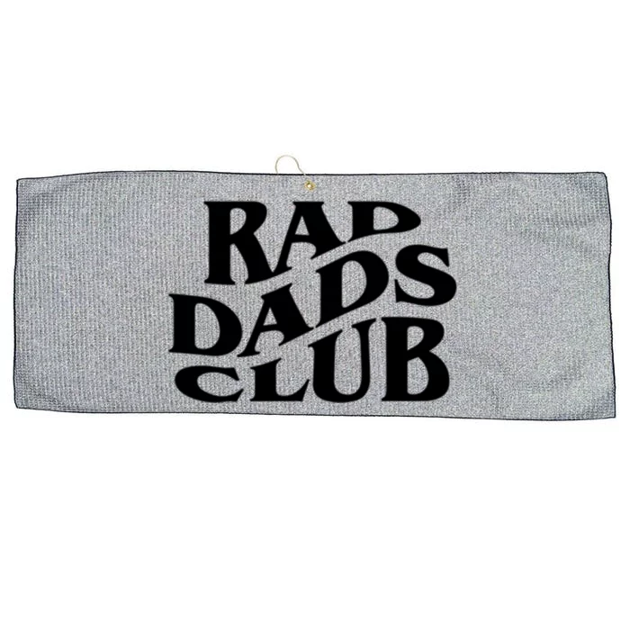 Rad Dads Club (Front+Back) Funny FatherS Day Rad Dad Cute Gift Large Microfiber Waffle Golf Towel