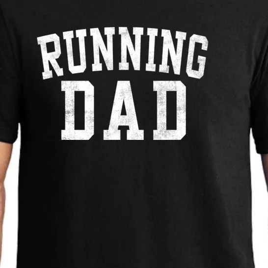 Running Dad Classic Bold Font FatherS Day Daddy Pajama Set