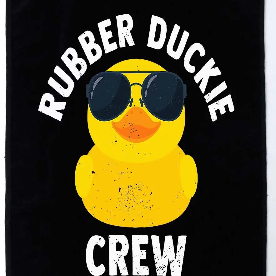 Rubber Duckie Crew Funny Rubber Duck Platinum Collection Golf Towel