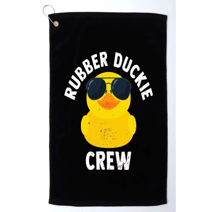 Rubber Duckie Crew Funny Rubber Duck Platinum Collection Golf Towel