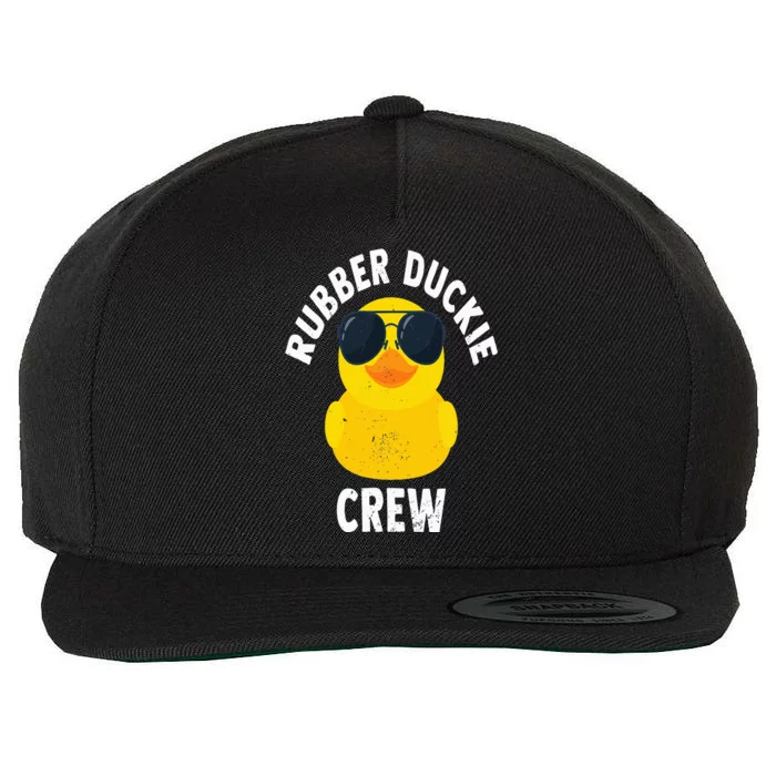 Rubber Duckie Crew Funny Rubber Duck Wool Snapback Cap