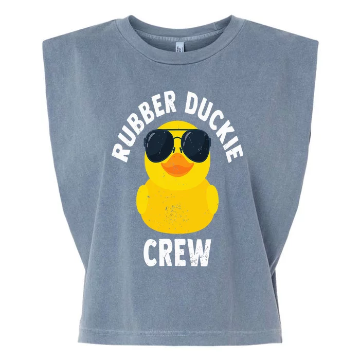 Rubber Duckie Crew Funny Rubber Duck Garment-Dyed Women's Muscle Tee