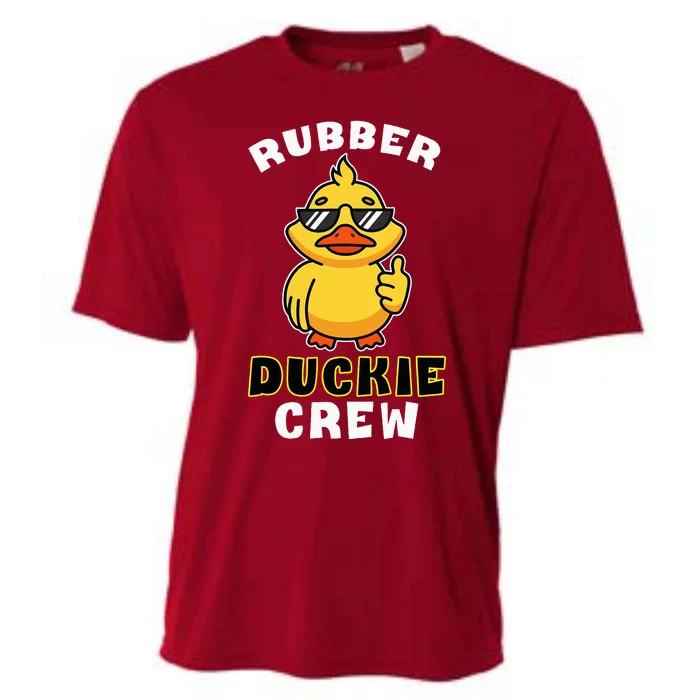 Rubber Duckie Crew Funny Yellow Duck Duckling Toy Cute Cooling Performance Crew T-Shirt