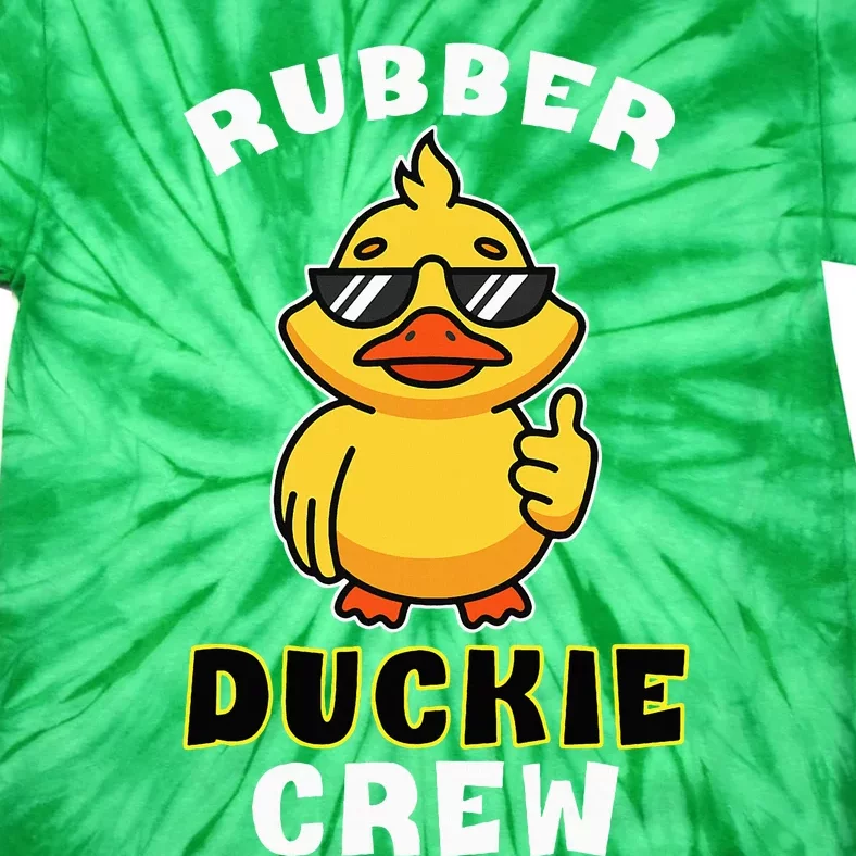 Rubber Duckie Crew Funny Yellow Duck Duckling Toy Cute Tie-Dye T-Shirt