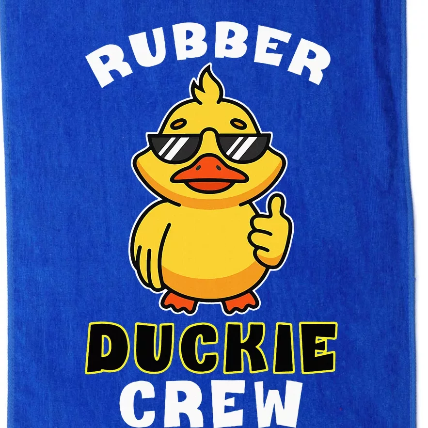 Rubber Duckie Crew Funny Yellow Duck Duckling Toy Cute Platinum Collection Golf Towel