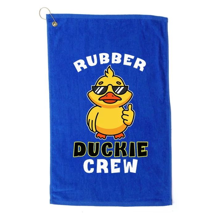 Rubber Duckie Crew Funny Yellow Duck Duckling Toy Cute Platinum Collection Golf Towel