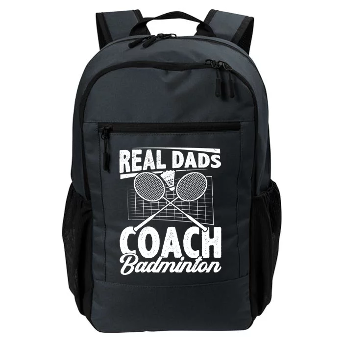 Real Dads Coach Badminton Badminton Player Shuttlecock Sport Gift Daily Commute Backpack