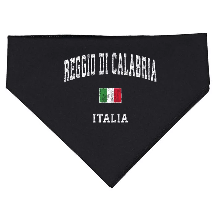 Reggio Di Calabria Italy Vintage Athletic Sports USA-Made Doggie Bandana