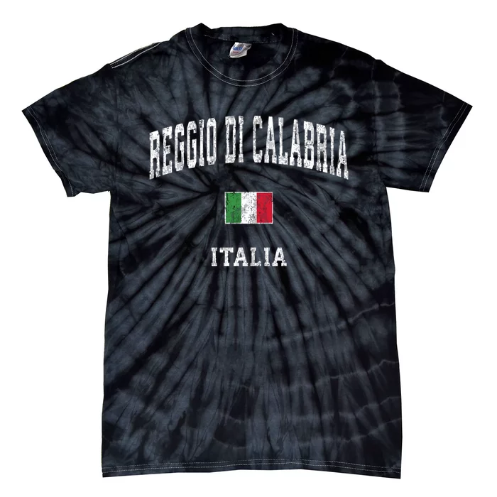 Reggio Di Calabria Italy Vintage Athletic Sports Tie-Dye T-Shirt