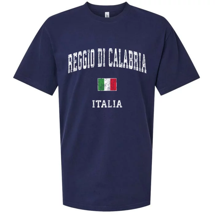 Reggio Di Calabria Italy Vintage Athletic Sports Sueded Cloud Jersey T-Shirt