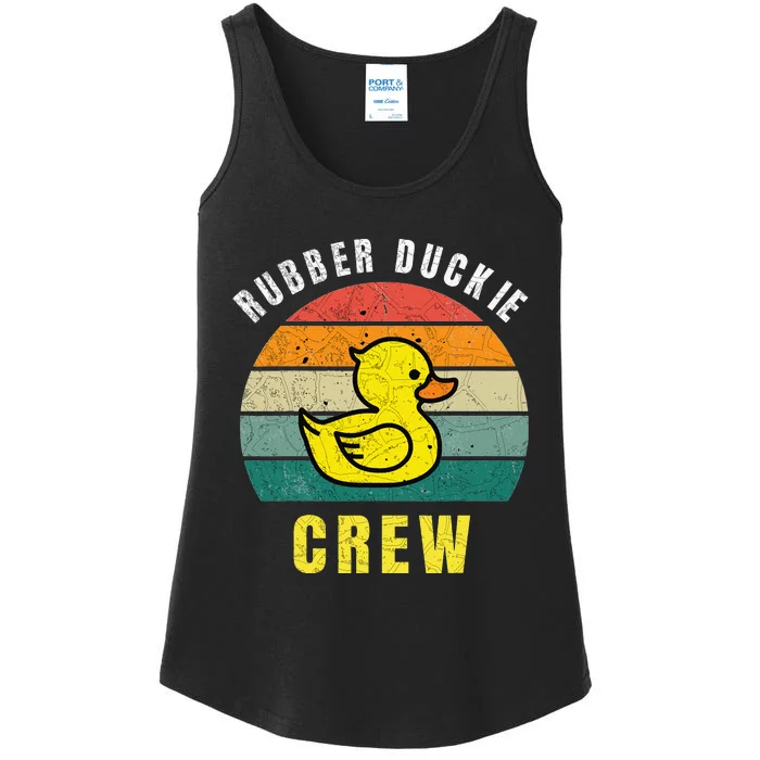 Rubber Duckie Crew Funny Rubber Duck Ladies Essential Tank