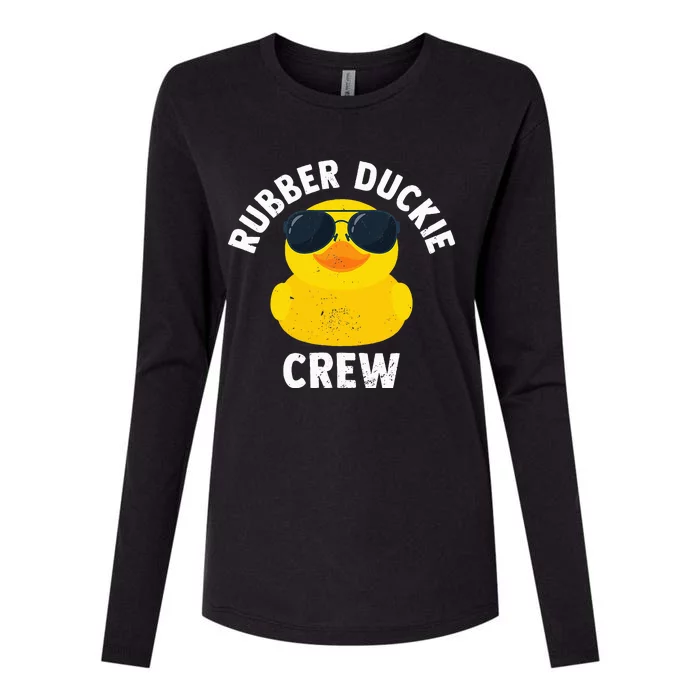 Rubber Duckie Crew retro Rubber Duck Womens Cotton Relaxed Long Sleeve T-Shirt