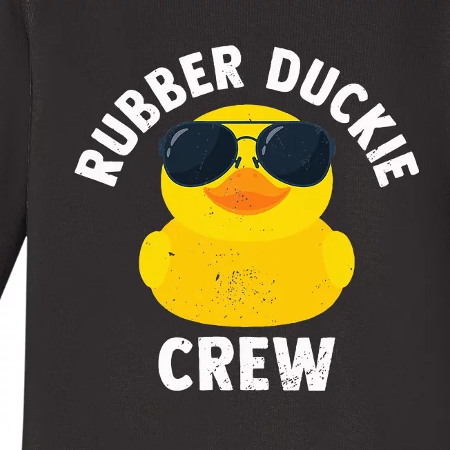 Rubber Duckie Crew retro Rubber Duck Baby Long Sleeve Bodysuit