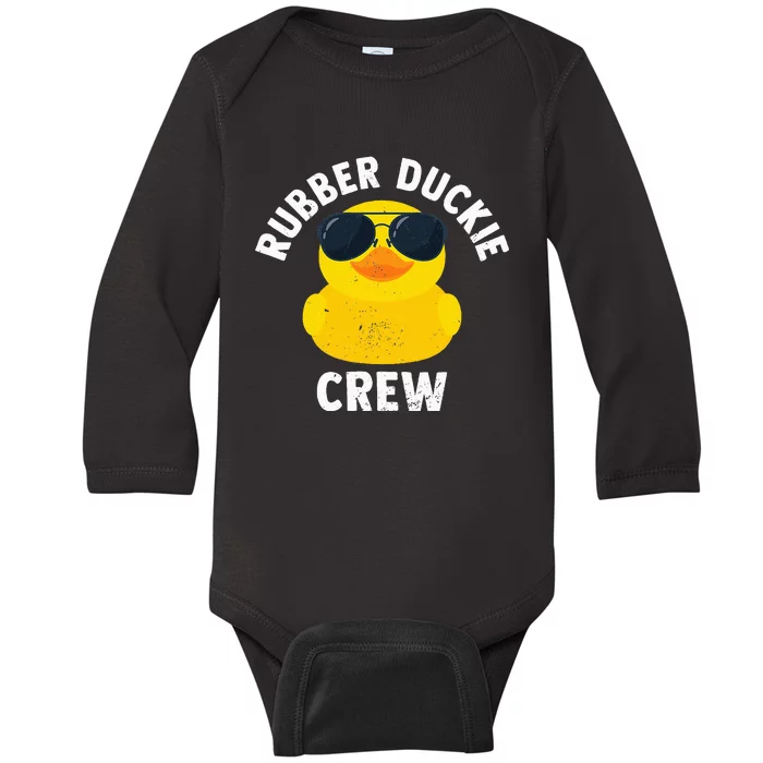 Rubber Duckie Crew retro Rubber Duck Baby Long Sleeve Bodysuit