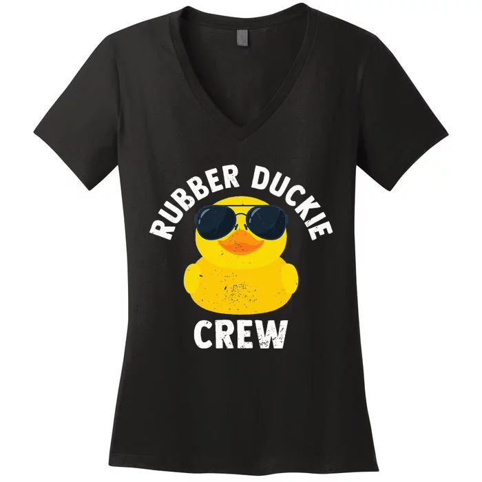 Rubber Duckie Crew retro Rubber Duck Women's V-Neck T-Shirt