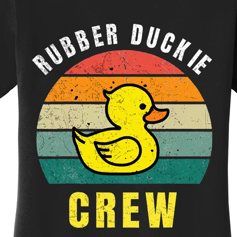 Rubber Duckie Crew Funny Rubber Duck Women's T-Shirt