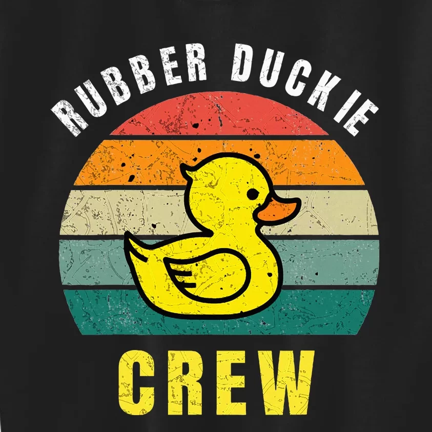 Rubber Duckie Crew Funny Rubber Duck Kids Sweatshirt