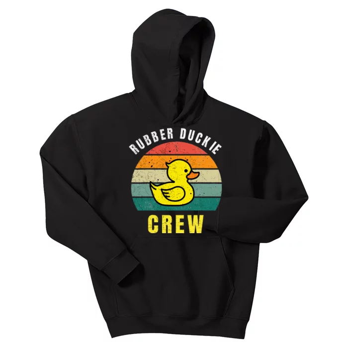 Rubber Duckie Crew Funny Rubber Duck Kids Hoodie