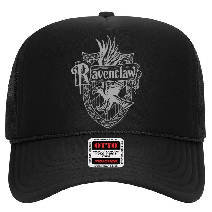 Ravenclaw Detailed Crest High Crown Mesh Trucker Hat