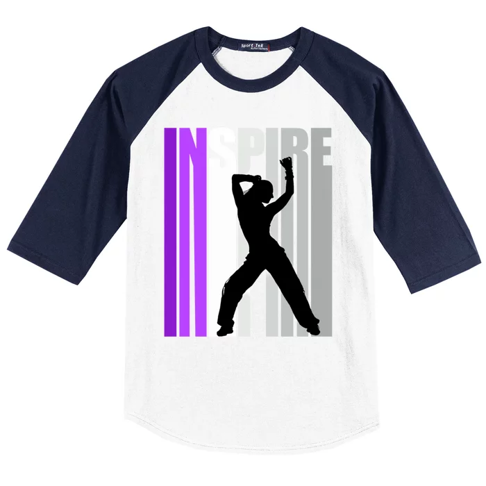 Retro Dance Dances Inspire Inspiring Teen Moves Cool Gift Baseball Sleeve Shirt