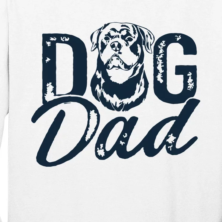 Rottweiler Dog Dad Rottie Tall Long Sleeve T-Shirt