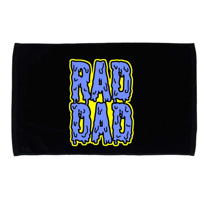 Rad Dad Drip Goo Font Gift Microfiber Hand Towel