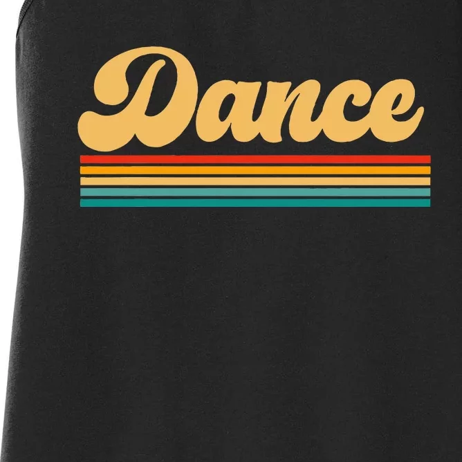 Retro Dance Dancing Dancer Women's Racerback Tank