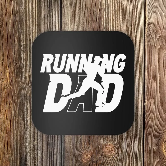 Running Dad Daddy Father Jogging Papa Father's Day Coaster