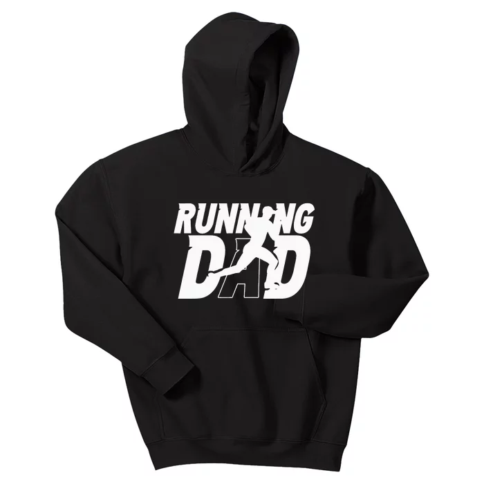 Running Dad Daddy Father Jogging Papa Father's Day Kids Hoodie