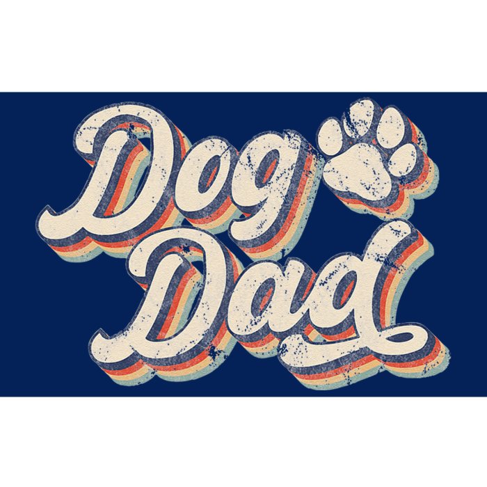 Retro Dog Dad Fathers Day Bumper Sticker