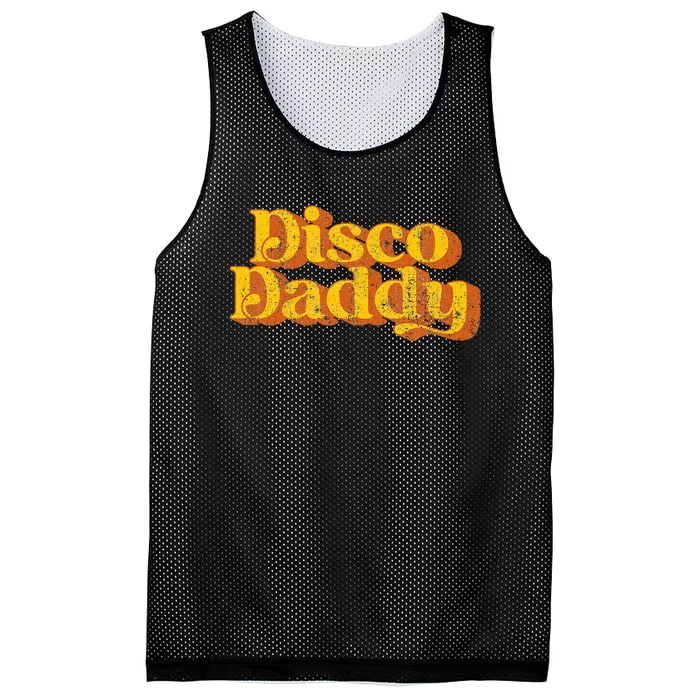 Retro Disco Daddy Funny Vintage 70S Party Matching Costume Mesh Reversible Basketball Jersey Tank