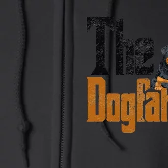 Rottweiler Dog Dad Dogfather Dogs Daddy Father Rottie Full Zip Hoodie