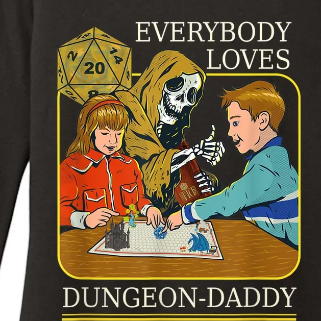 RPG D20 Dice Dungeon-Daddy Fantasy Pen and Paper Boardgame Womens CVC Long Sleeve Shirt