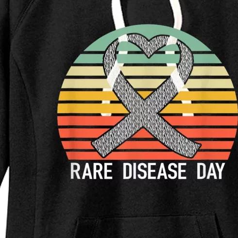 Rare Disease Day Awareness 2024 Women's Fleece Hoodie