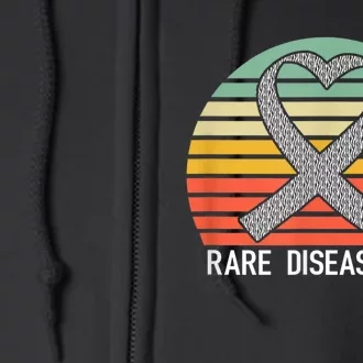 Rare Disease Day Awareness 2024 Full Zip Hoodie