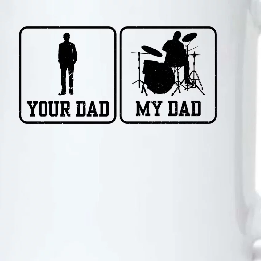 Rock Drummer Dad My Rockband Rockstar Daddy Gift Black Color Changing Mug