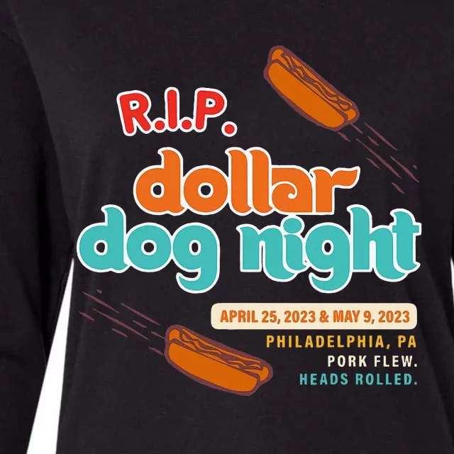 R.I.P Dollar Dog Night Womens Cotton Relaxed Long Sleeve T-Shirt