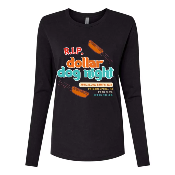 R.I.P Dollar Dog Night Womens Cotton Relaxed Long Sleeve T-Shirt