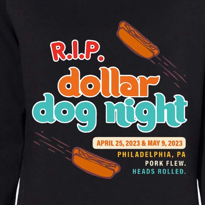 R.I.P Dollar Dog Night Womens California Wash Sweatshirt