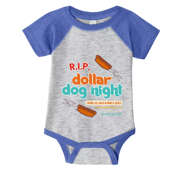 R.I.P Dollar Dog Night Infant Baby Jersey Bodysuit