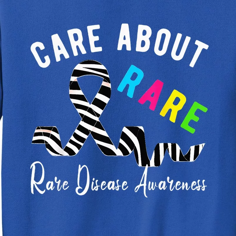 Rare Disease Day Care About Rare Disease Awareness Tall Sweatshirt