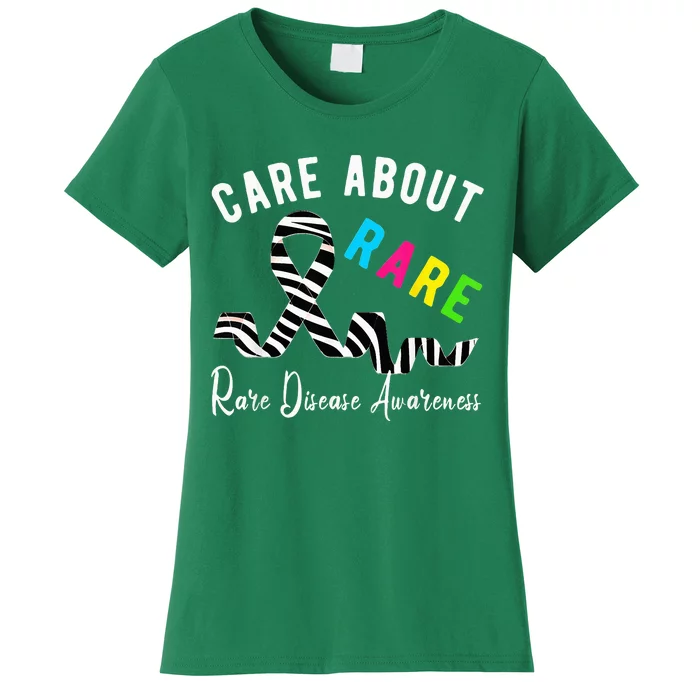 Rare Disease Day Care About Rare Disease Awareness Women's T-Shirt