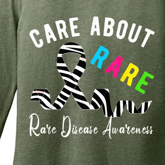 Rare Disease Day Care About Rare Disease Awareness Womens CVC Long Sleeve Shirt