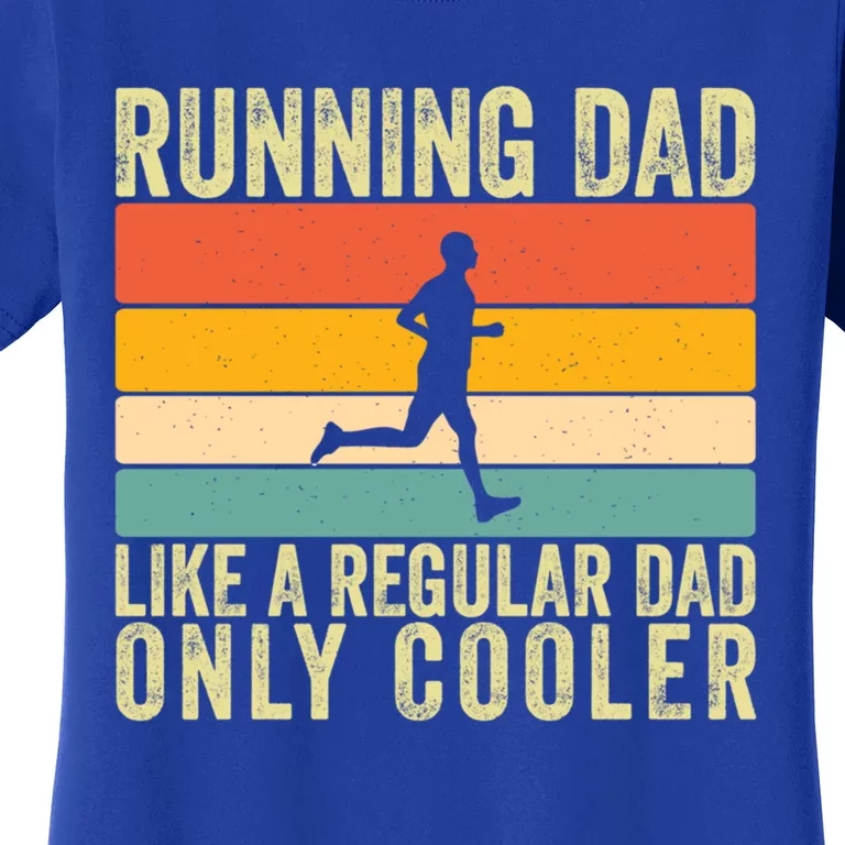 Running Dad Design For Father Day Marathon Runner Great Gift Women's T-Shirt