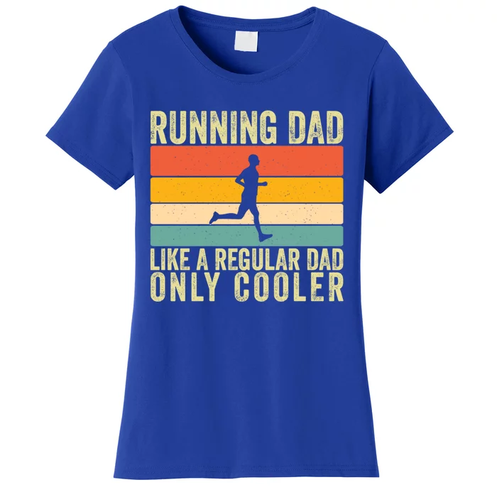 Running Dad Design For Father Day Marathon Runner Great Gift Women's T-Shirt