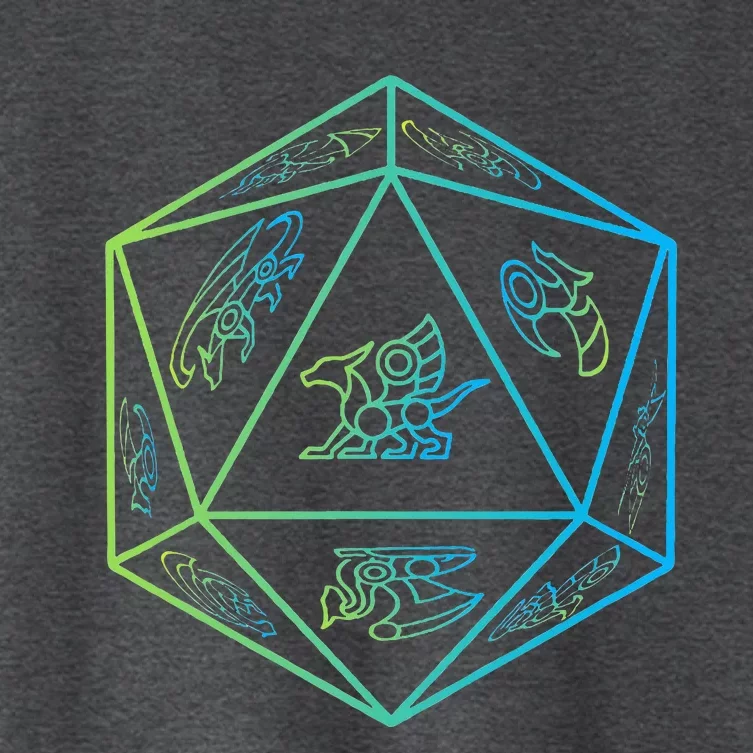 RPG Dragon Dice Polyhedral  RPG Women's Crop Top Tee