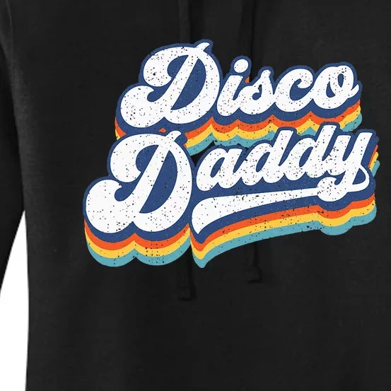 Retro Disco Daddy 60s 70s Party Costume Dad Women's Pullover Hoodie