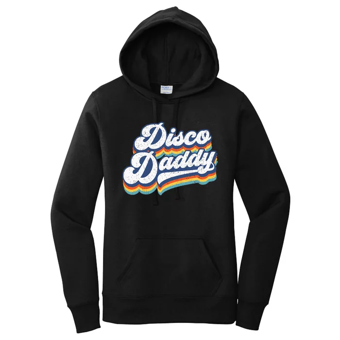 Retro Disco Daddy 60s 70s Party Costume Dad Women's Pullover Hoodie