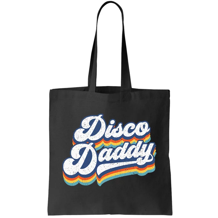 Retro Disco Daddy 60s 70s Party Costume Dad Tote Bag