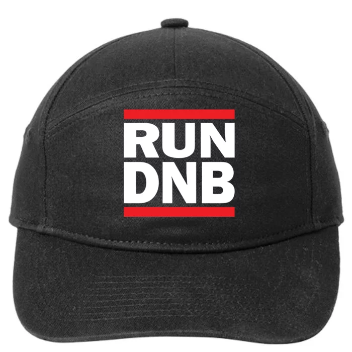 RUN DnB Drum And Bass 7-Panel Snapback Hat